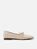 PAZZION, Lulu's lambskin loafers, Beige