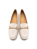 PAZZION, Lulu's lambskin loafers, Beige