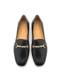 PAZZION, Lulu's lambskin loafers, Black