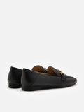 PAZZION, Lulu's lambskin loafers, Black