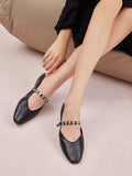 PAZZION, Lumi Coin-Studded Mary Janes, Black