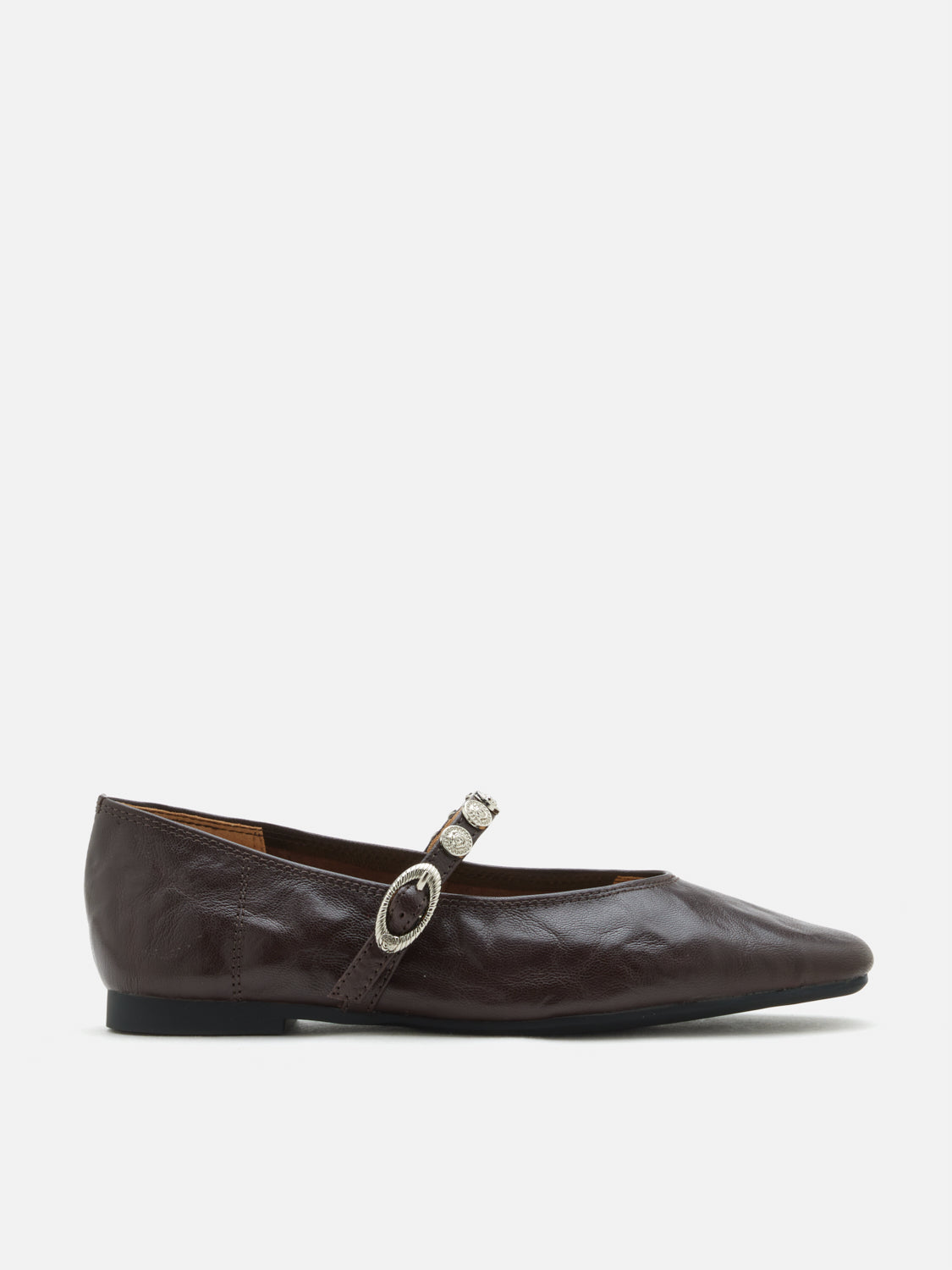 PAZZION, Lumi Coin-Studded Mary Janes, Brown