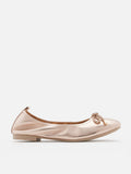 PAZZION, Mara Crystal Bow Ballerinas, Champagne