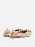 PAZZION, Mara Crystal Bow Ballerinas, Champagne