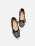 PAZZION, Marcelina Crystal Embellished Bow Flats, Black