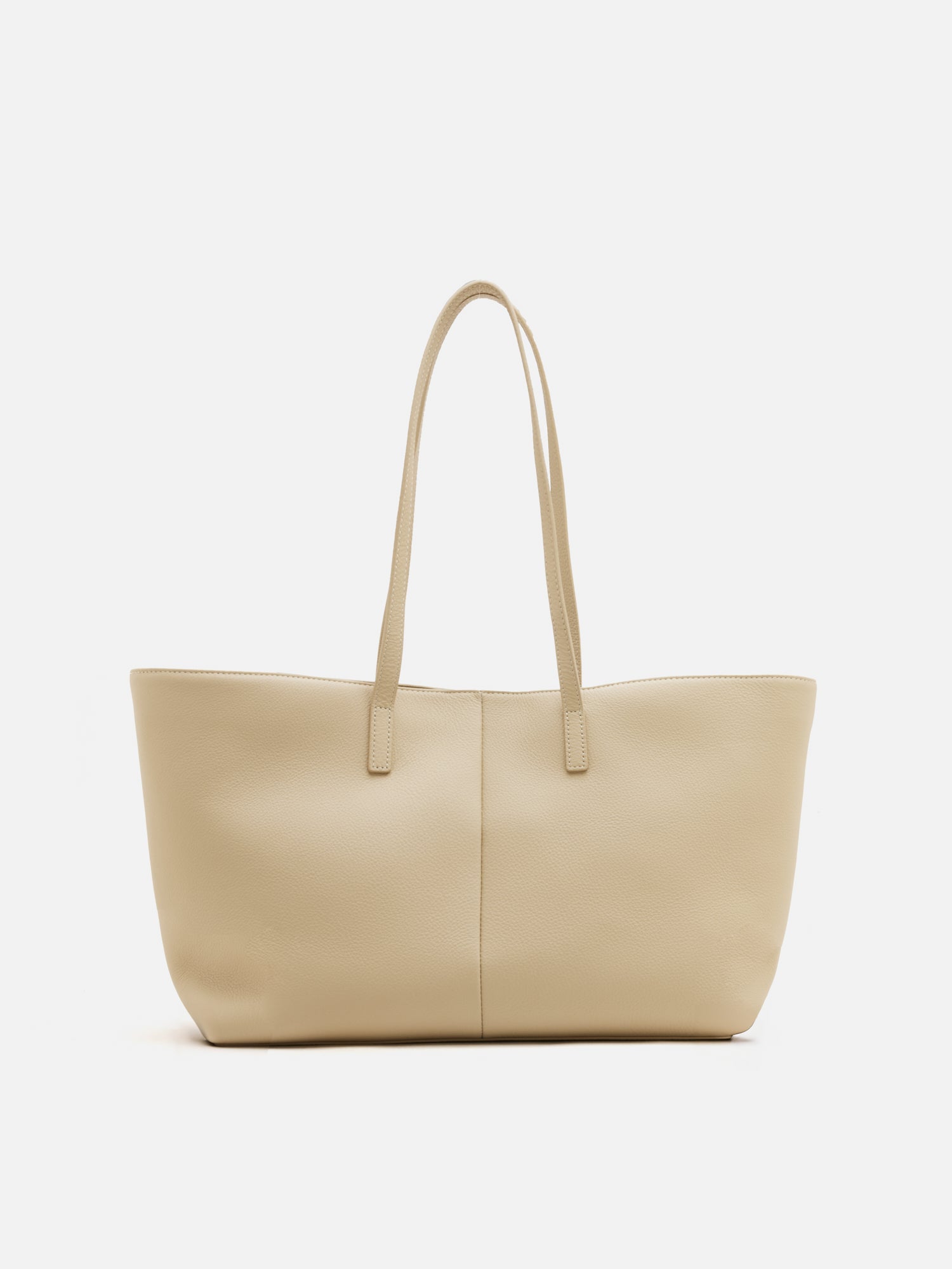 PAZZION, Marivyn Leather Tote, Beige