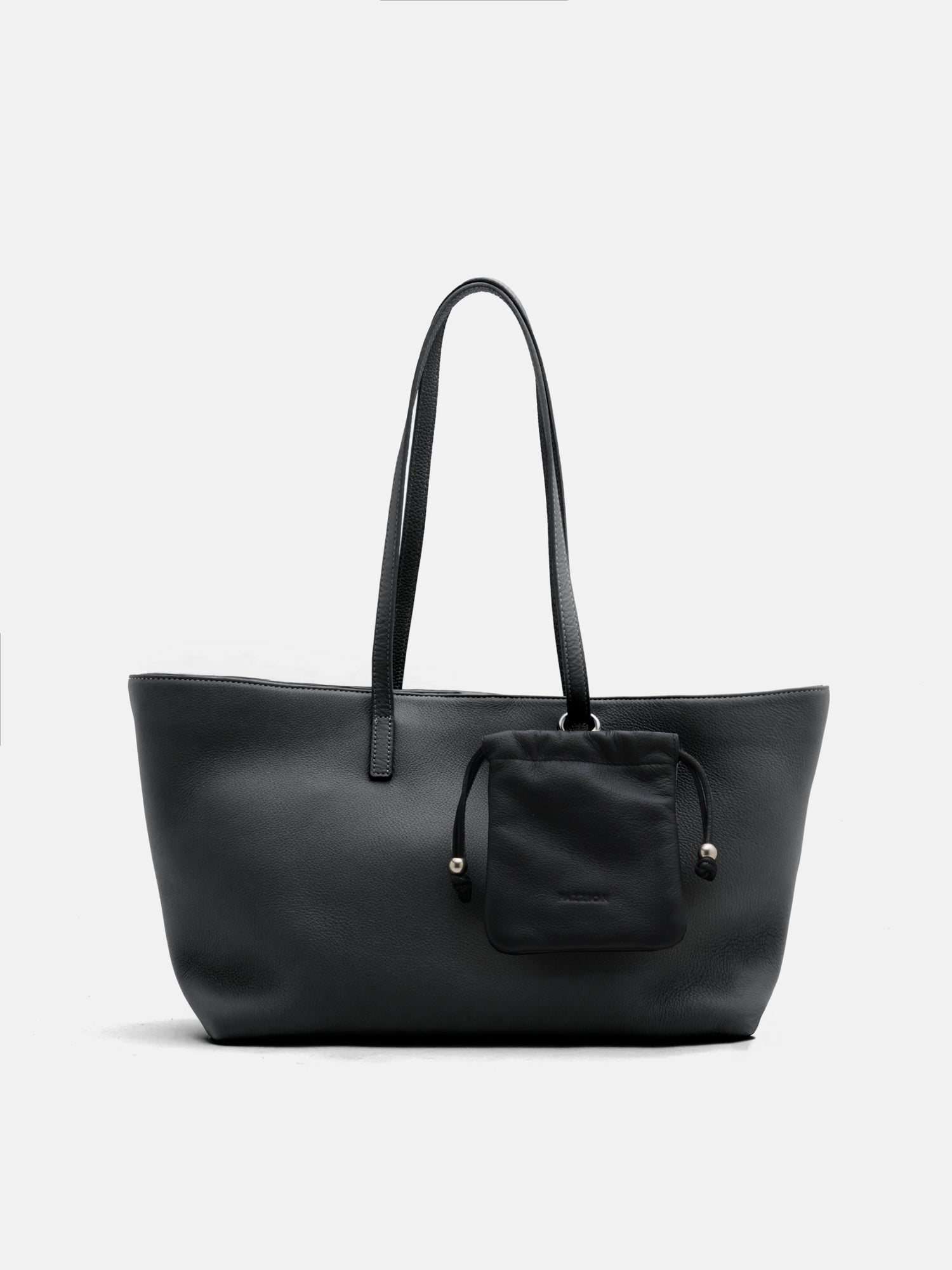 PAZZION, Marivyn Leather Tote, Black