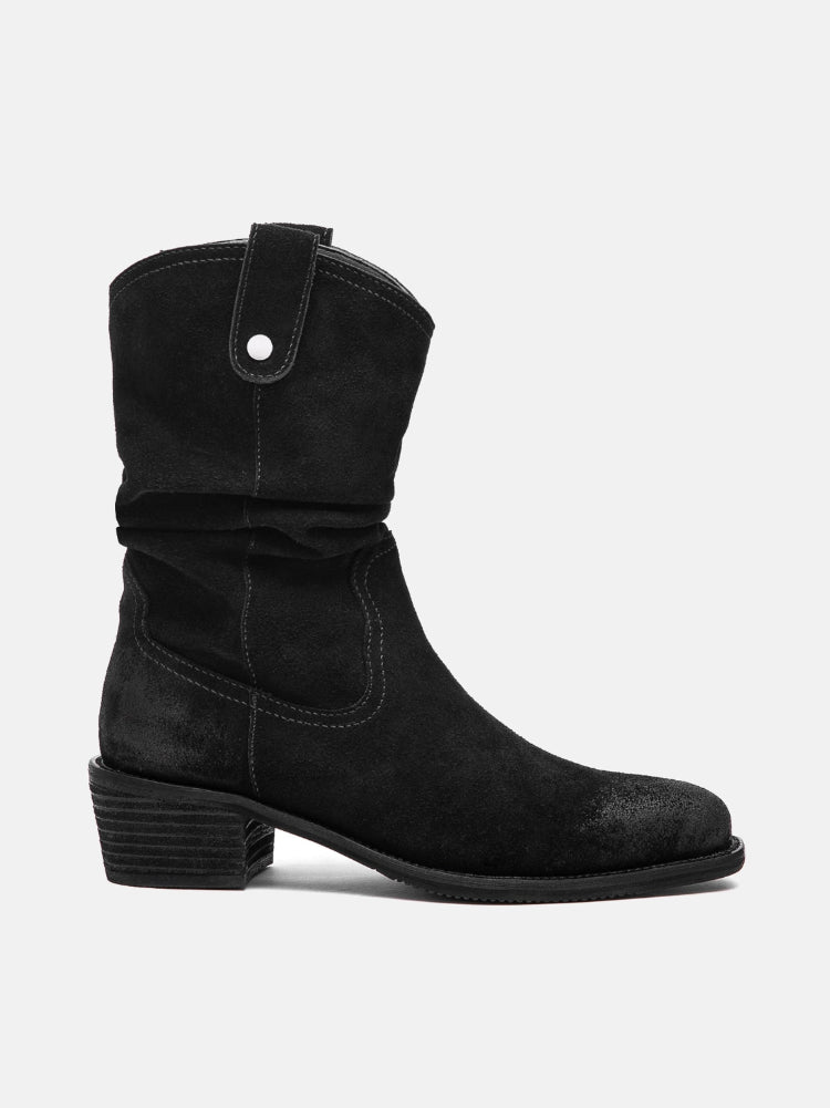 PAZZION, Marlowe Denim Boots, Black