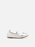 PAZZION, Mini Avery Bow Mary Janes, Silver