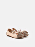 PAZZION, Mini Ayelet Diamante Mary Jane Ballerinas, Champagne