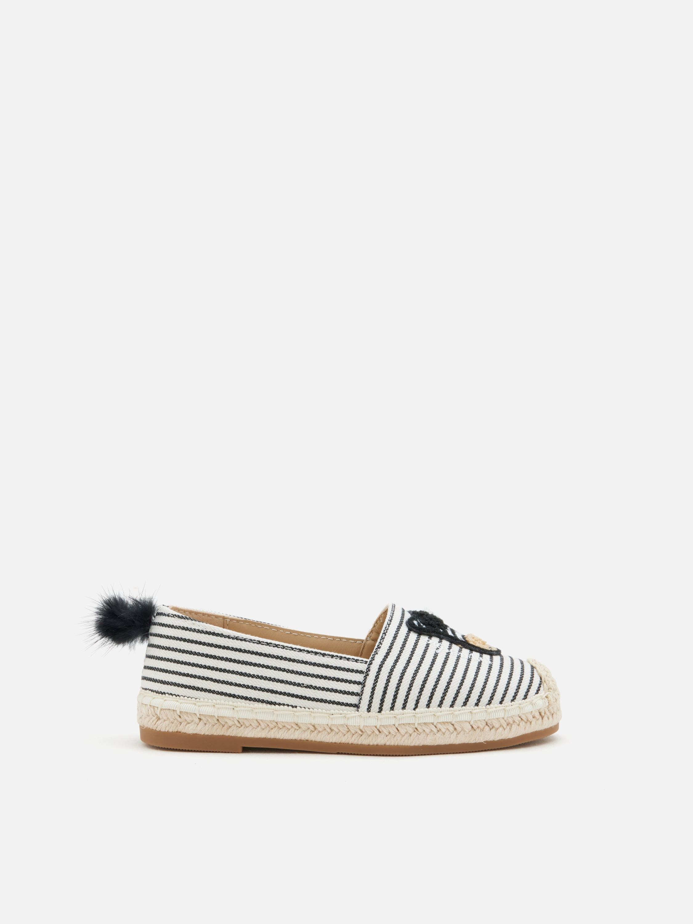 PAZZION, Mini Larisse Horse Motif Espadrilles, Black