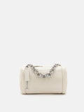 PAZZION, Mireille Leather Box Bag, Beige