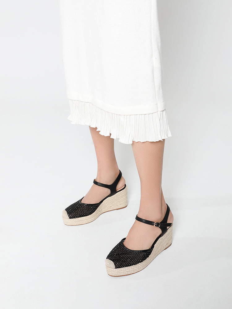 Wedges without 2025 ankle strap