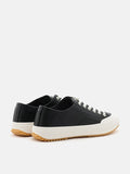 PAZZION, Nayeli Leather Sneakers, Black