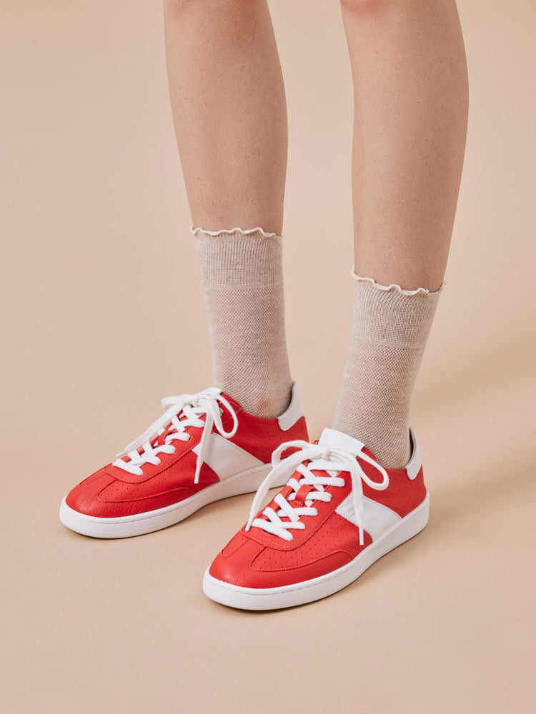 PAZZION, Nicole Everyday Sneakers, Red