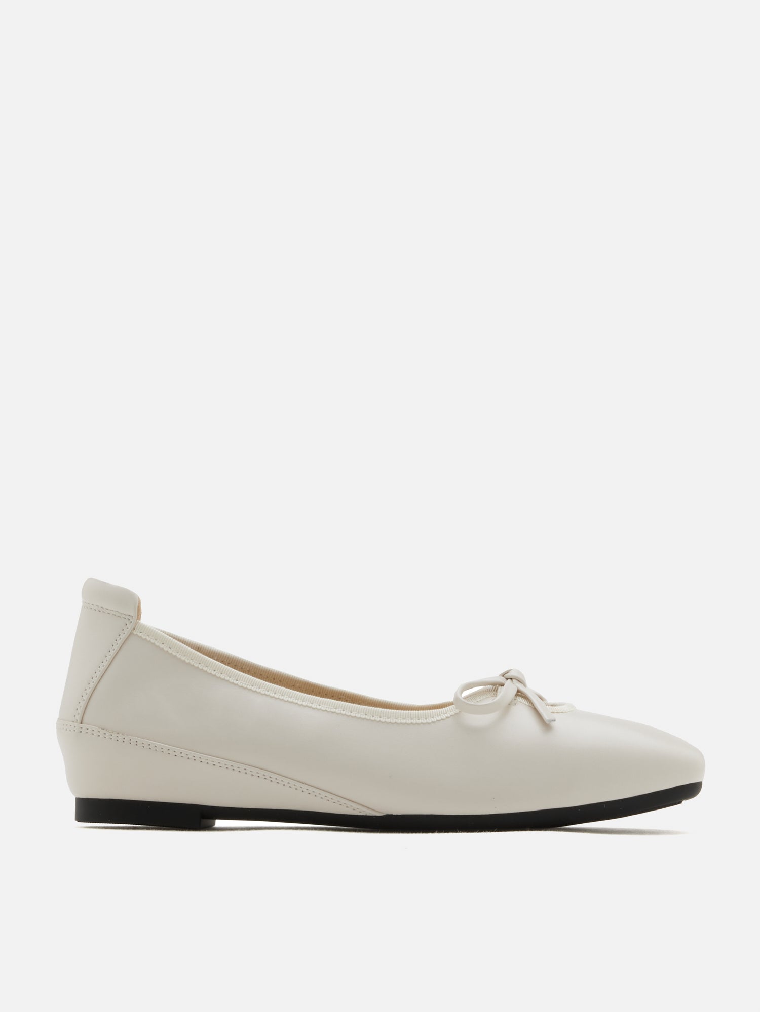 PAZZION, Nina Bow Ballerinas, Beige