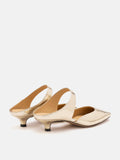 PAZZION, Nina Strapped Mules, Gold