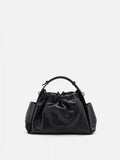 PAZZION, Octavia Ruched Bag, Black