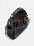 PAZZION, Octavia Ruched Bag, Black