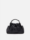 PAZZION, Octavia Ruched Bag, Black