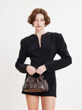 PAZZION, Octavia Ruched Bag, Wine