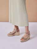 PAZZION, Olivier Crystal-Knot Wedges, Champagne