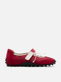 PAZZION, Oravienne Bow-Tied Velcro Sneakers, Red