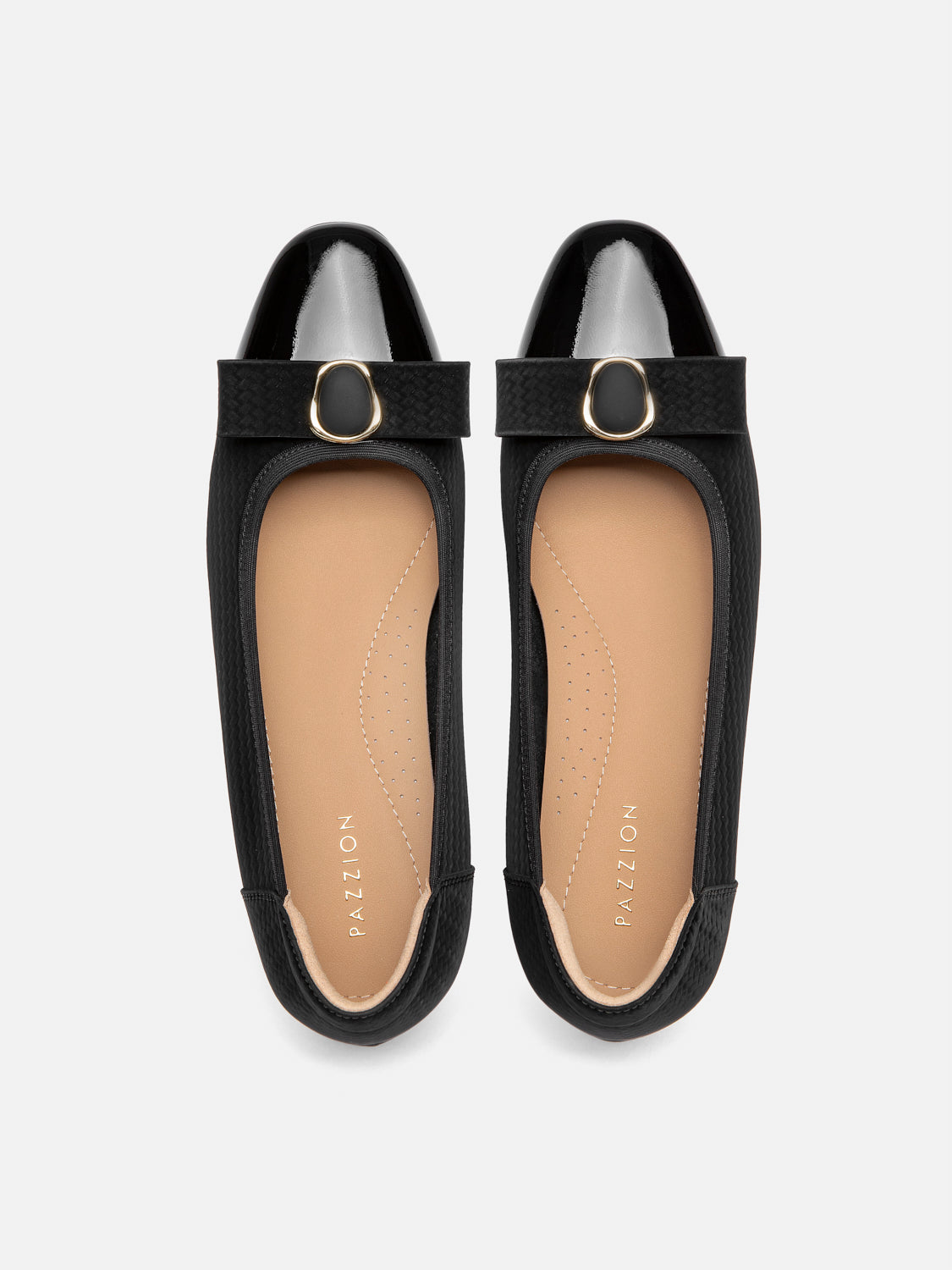 PAZZION, Paola Bow Patent Leather Heels, Black