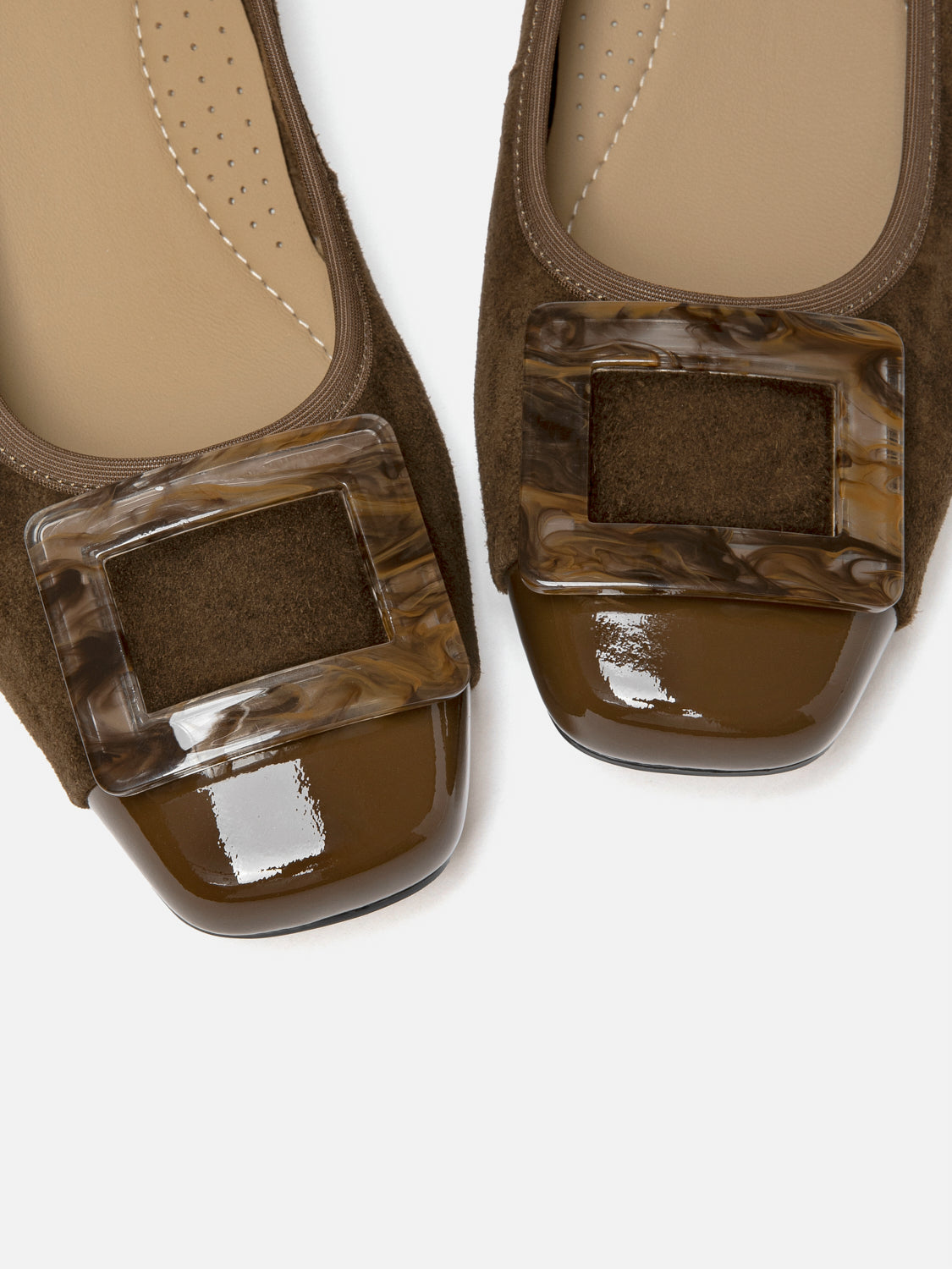 PAZZION, Patricia Buckle Heels - Brown, Brown
