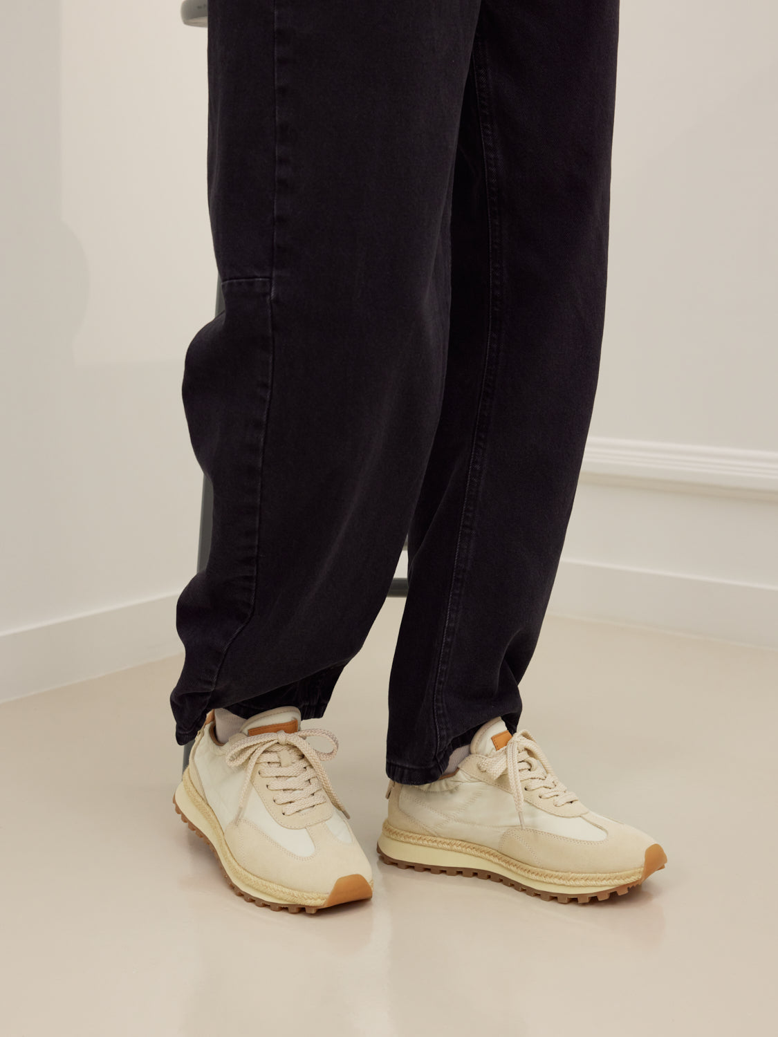 PAZZION, Paulina Suede Sneakers, Beige