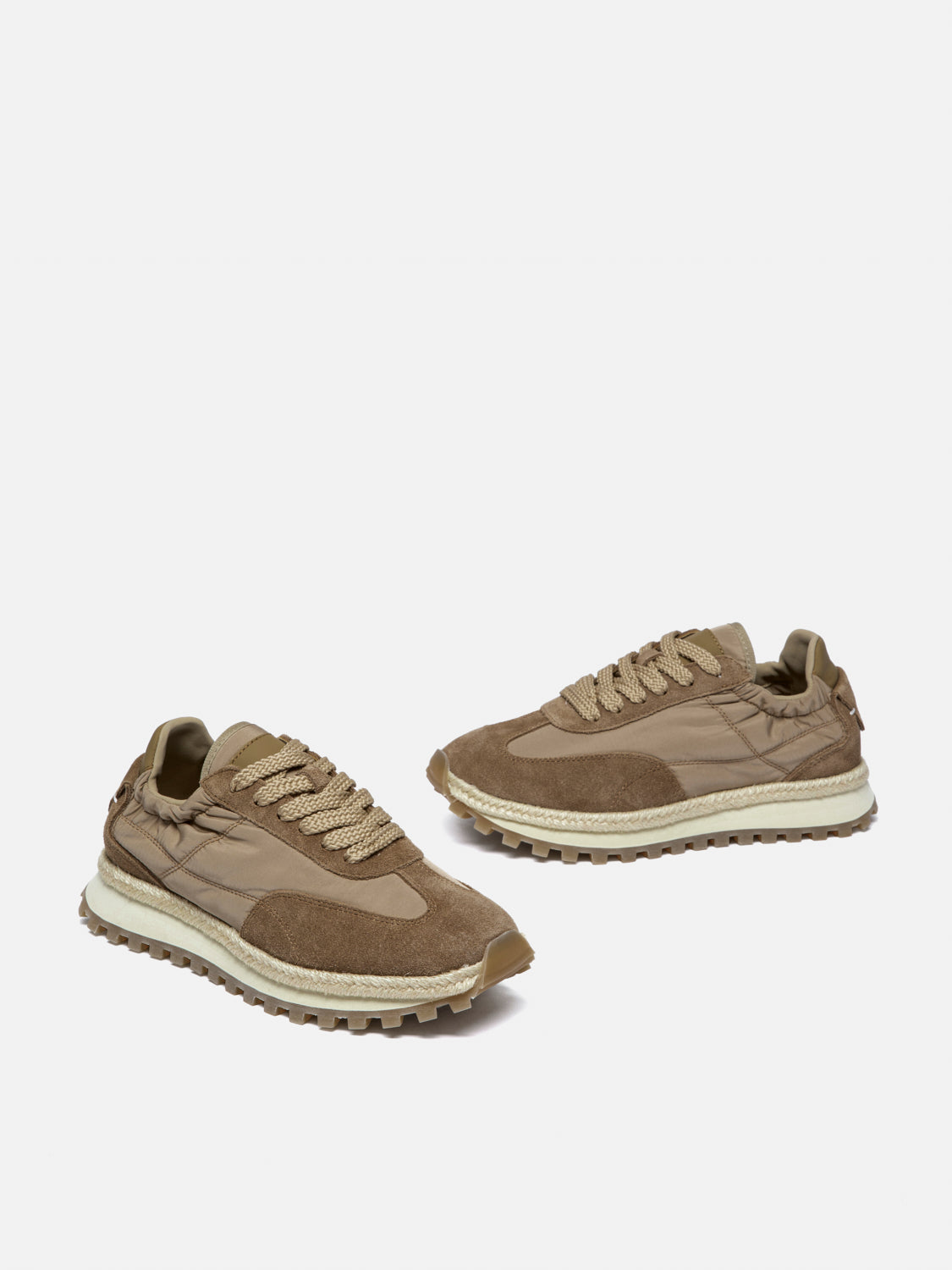 PAZZION, Paulina Suede Sneakers, Brown