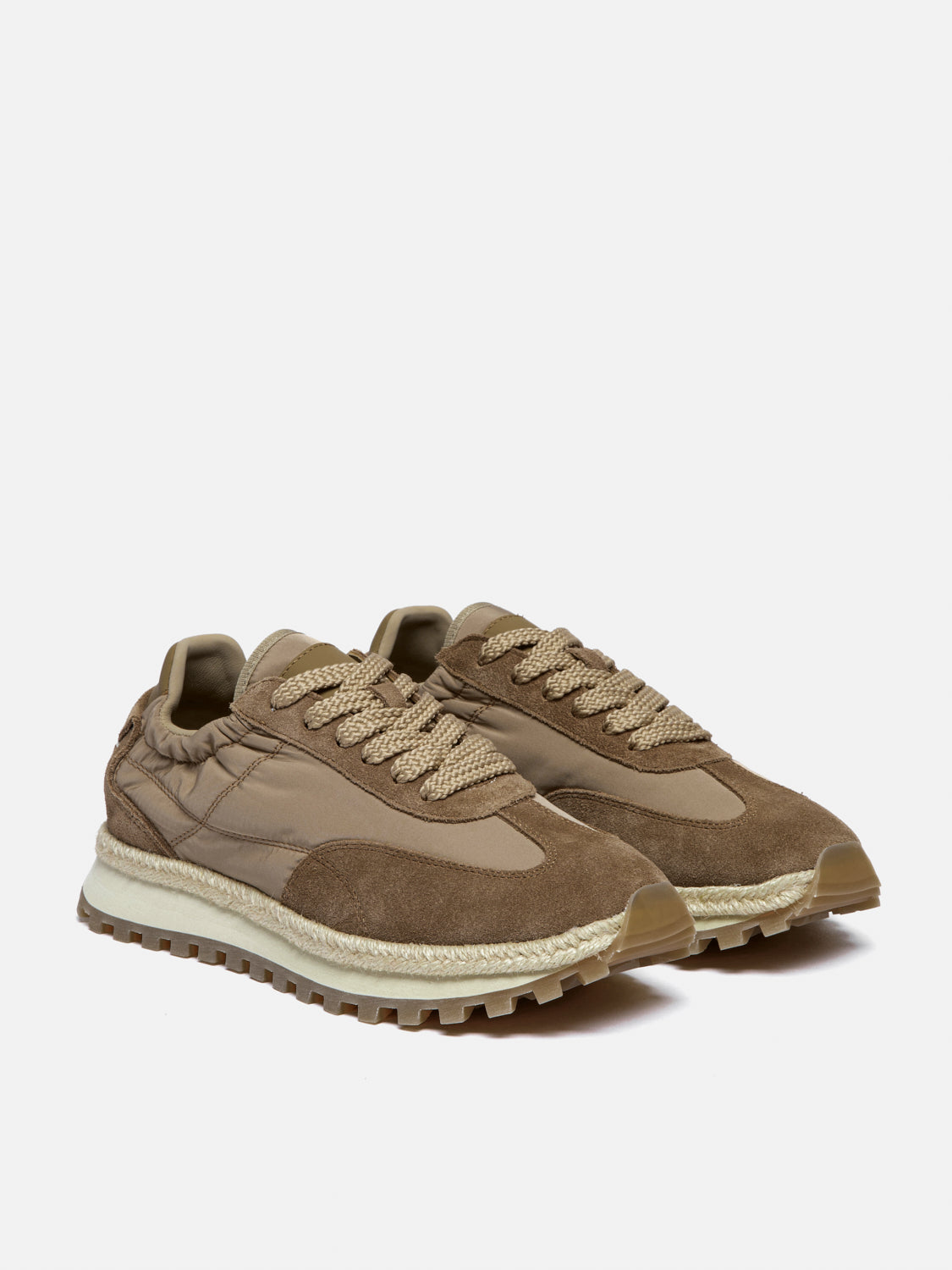 PAZZION, Paulina Suede Sneakers, Brown