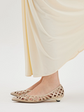 PAZZION, Pavienne Crystal Woven Flats, Almond
