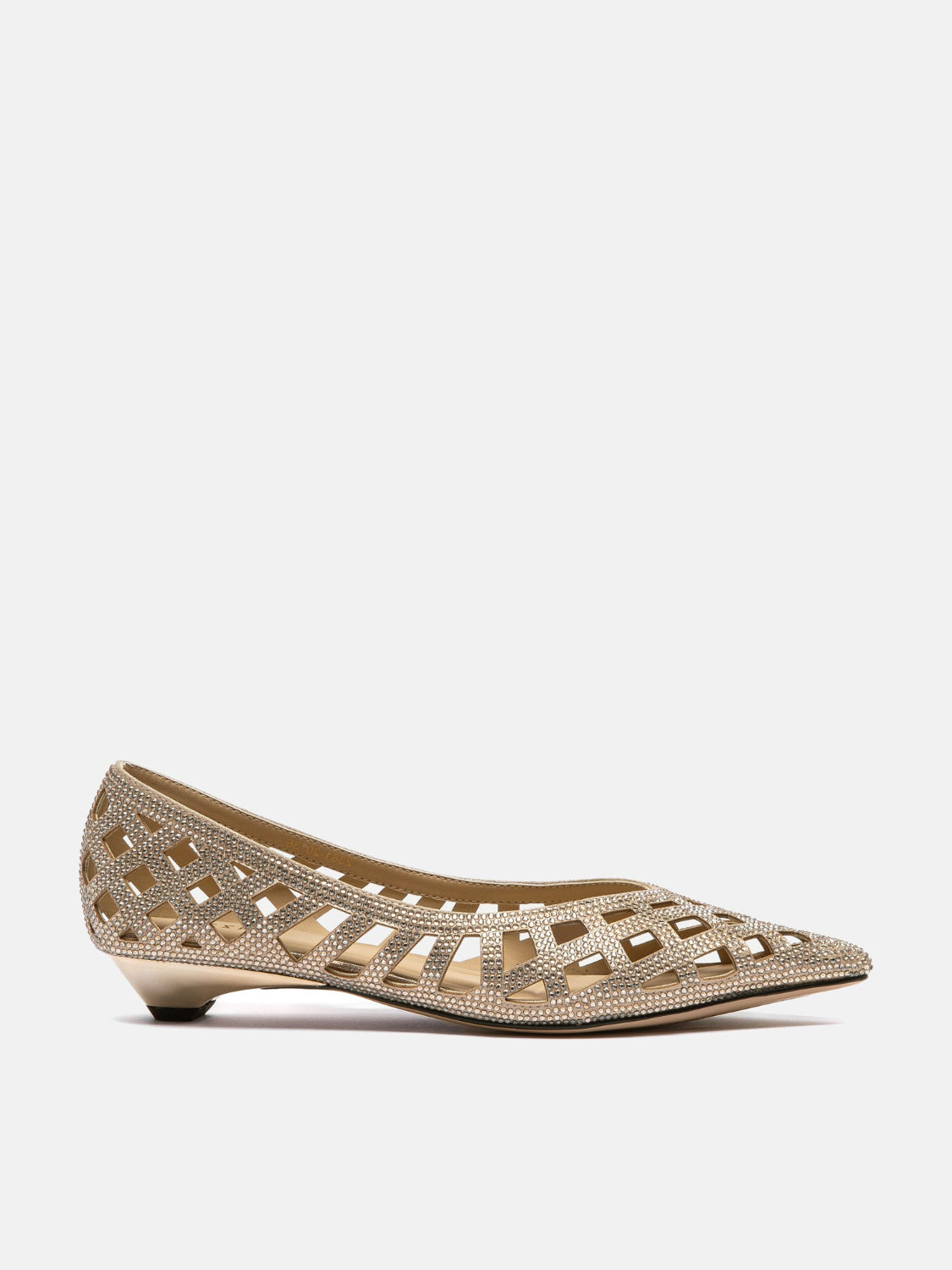 PAZZION, Pavienne Crystal Woven Flats, Almond