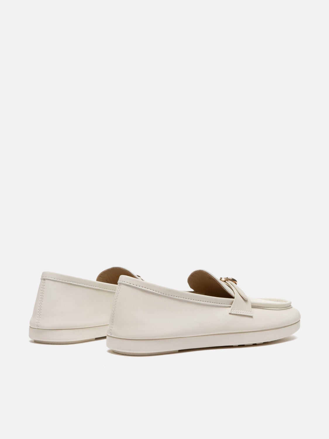 PAZZION, Perevelle Leather Loafers, Beige