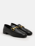 Perry Metal Buckle Loafers