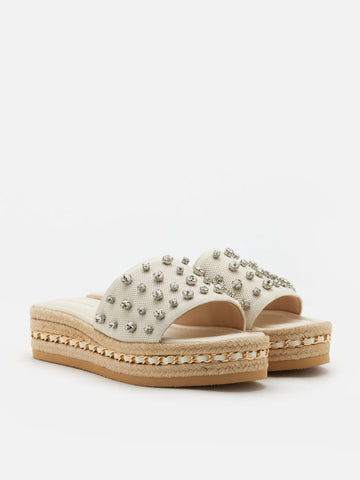 Poppy Studded Wedges