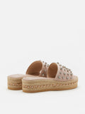 PAZZION, Poppy Studded Wedges, Pink