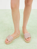PAZZION, Poppy Studded Wedges, Pink