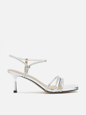 Quinella Crystal Embellished Sandal Heels