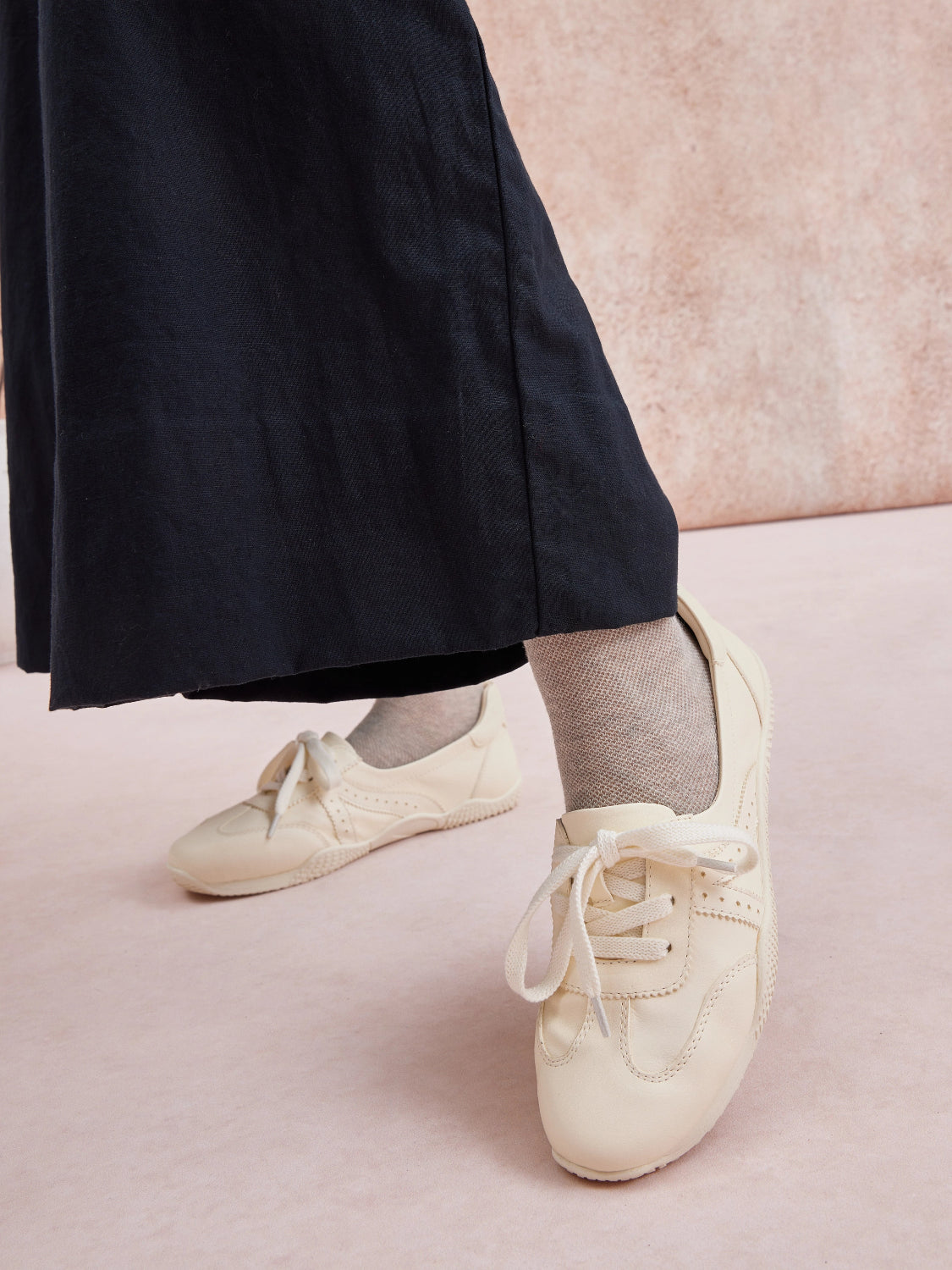 PAZZION, Renee Leather Flats, White