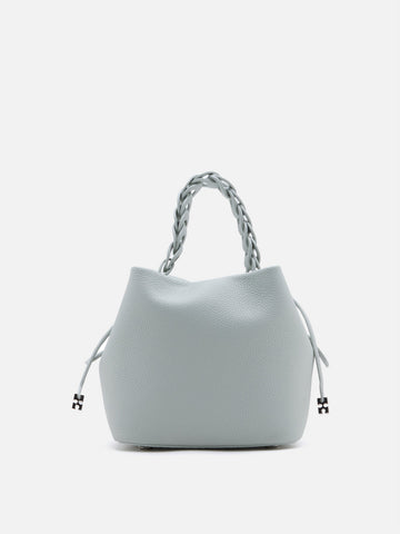 Reza Braided Handle Bucket Bag