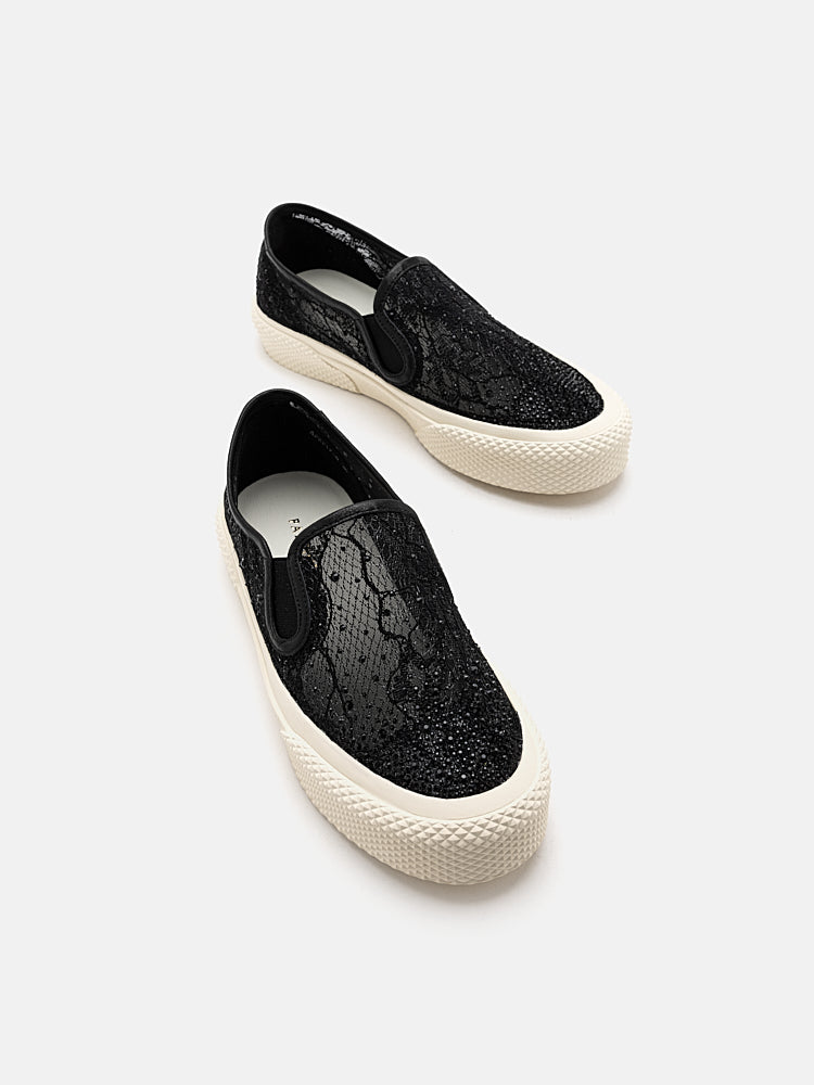 Glitter slip 2025 on sneakers
