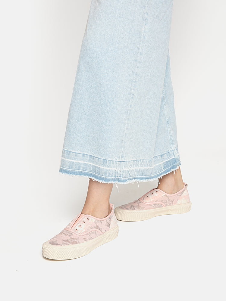 Embroidered slip on sneakers deals