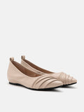 Rylee Ruched Detail Covered Flats