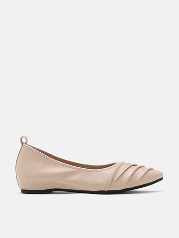 Rylee Ruched Detail Covered Flats