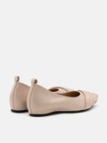 PAZZION, Rylee Ruched Detail Covered Flats, Pink