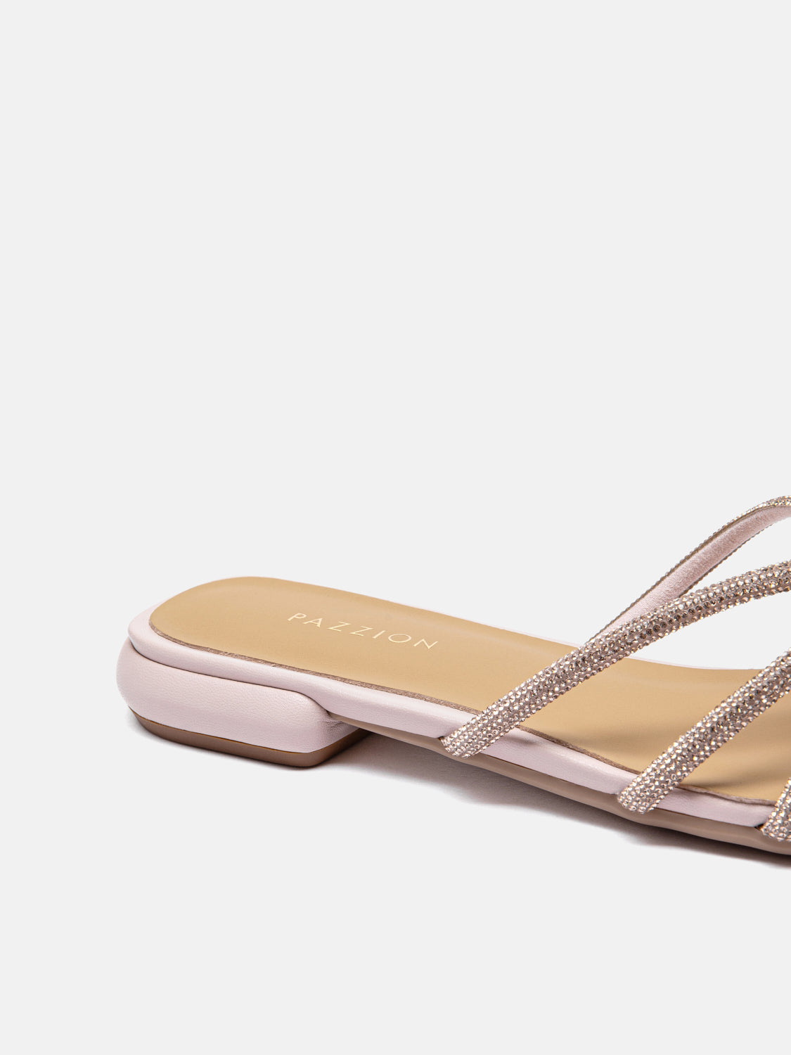 PAZZION, Sadie Crystal Strap Sandals - Pink, Pink