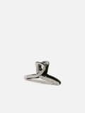 PAZZION, Samira Crystal Embellished Hair Clip, Silver