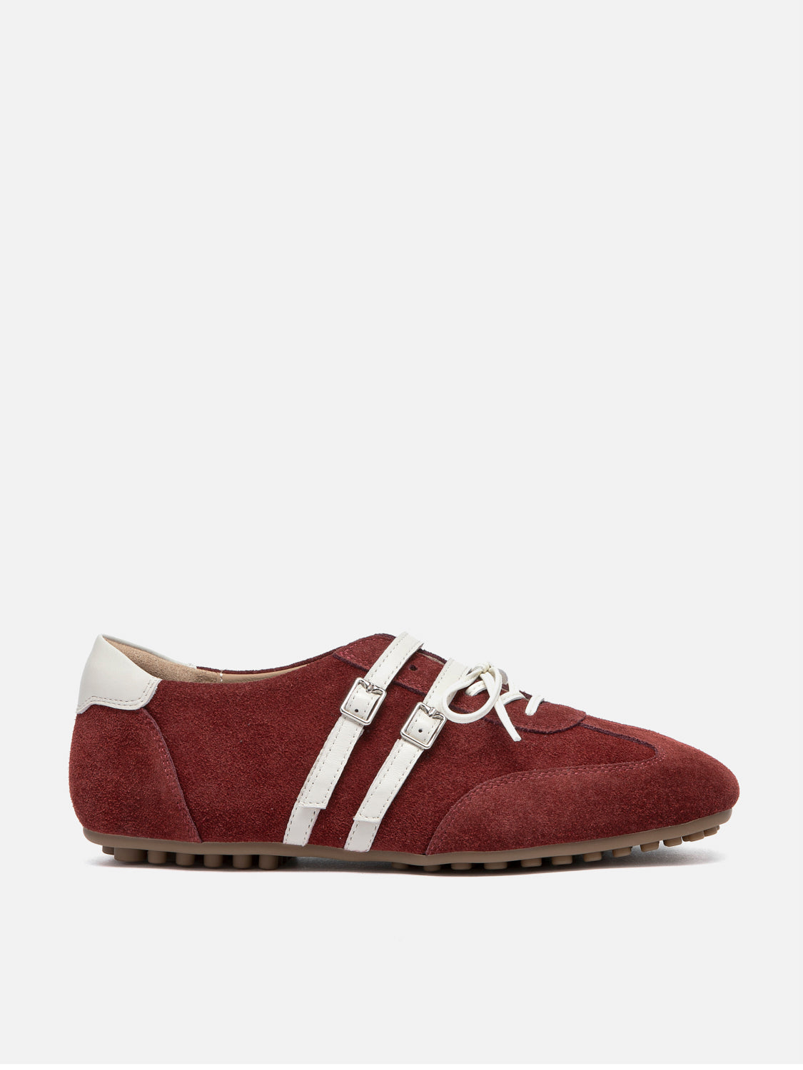 PAZZION, Samira Suede Sneakers, Wine